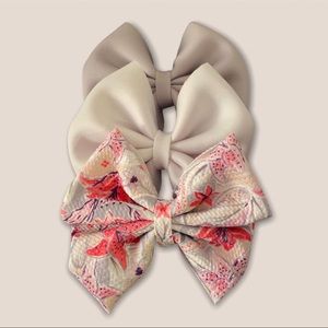 3 hair bow set